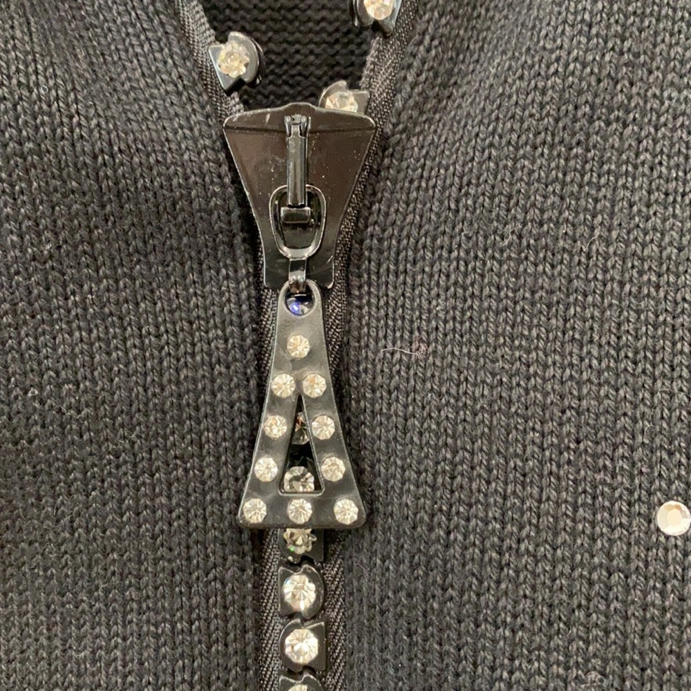 St. Clair Rhinestone Zipper Cardigan - Picture 4 of 12